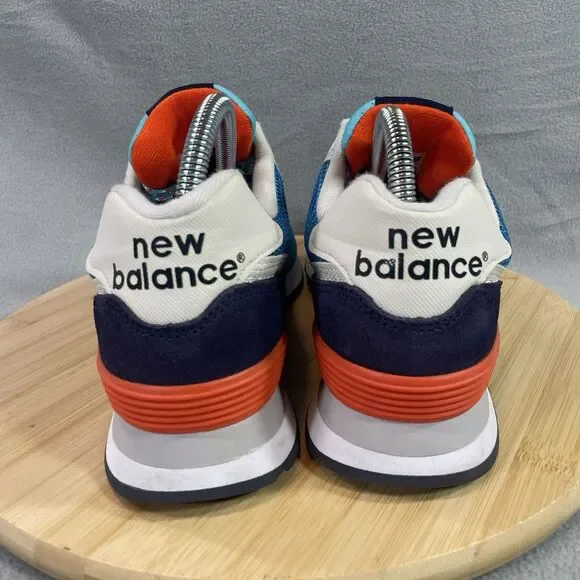 New Balance 574 Women’s Size US 10 B Blue Orange Shoe Sneaker Athletic WL574SMB - Picture 9 of 16